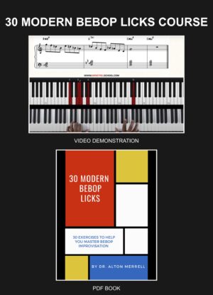 30 Modern Bebop Licks by Dr. Alton Merrell. 30 Exercises to help you master bebop improvisation